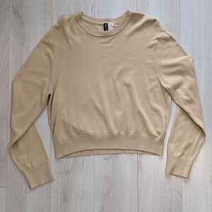 H&M Divided Beige Knit Top